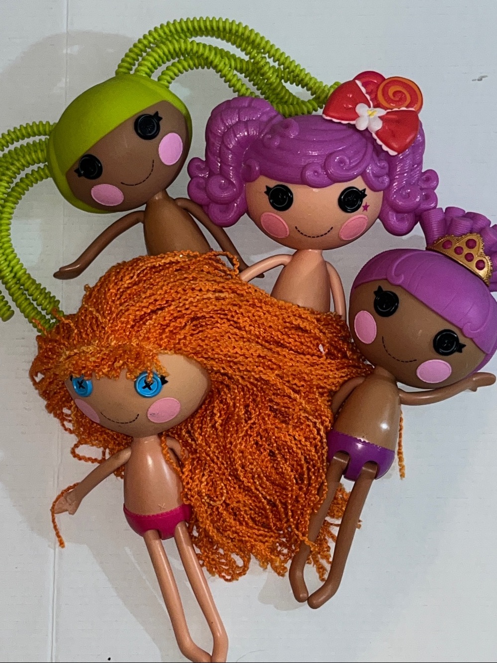 Lalaloopsy Doll Lot Of 4 - Doll Only - Mirage Sahara - Peanut - Bea - Pix